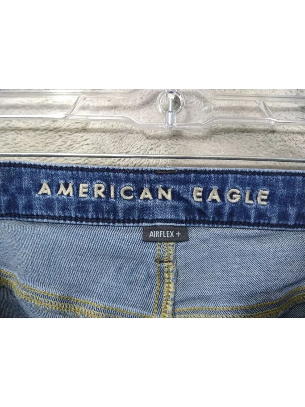 American Eagle Jeans Mens 32x32 Blue Denim Slim Straight Airflex Medium Wash
